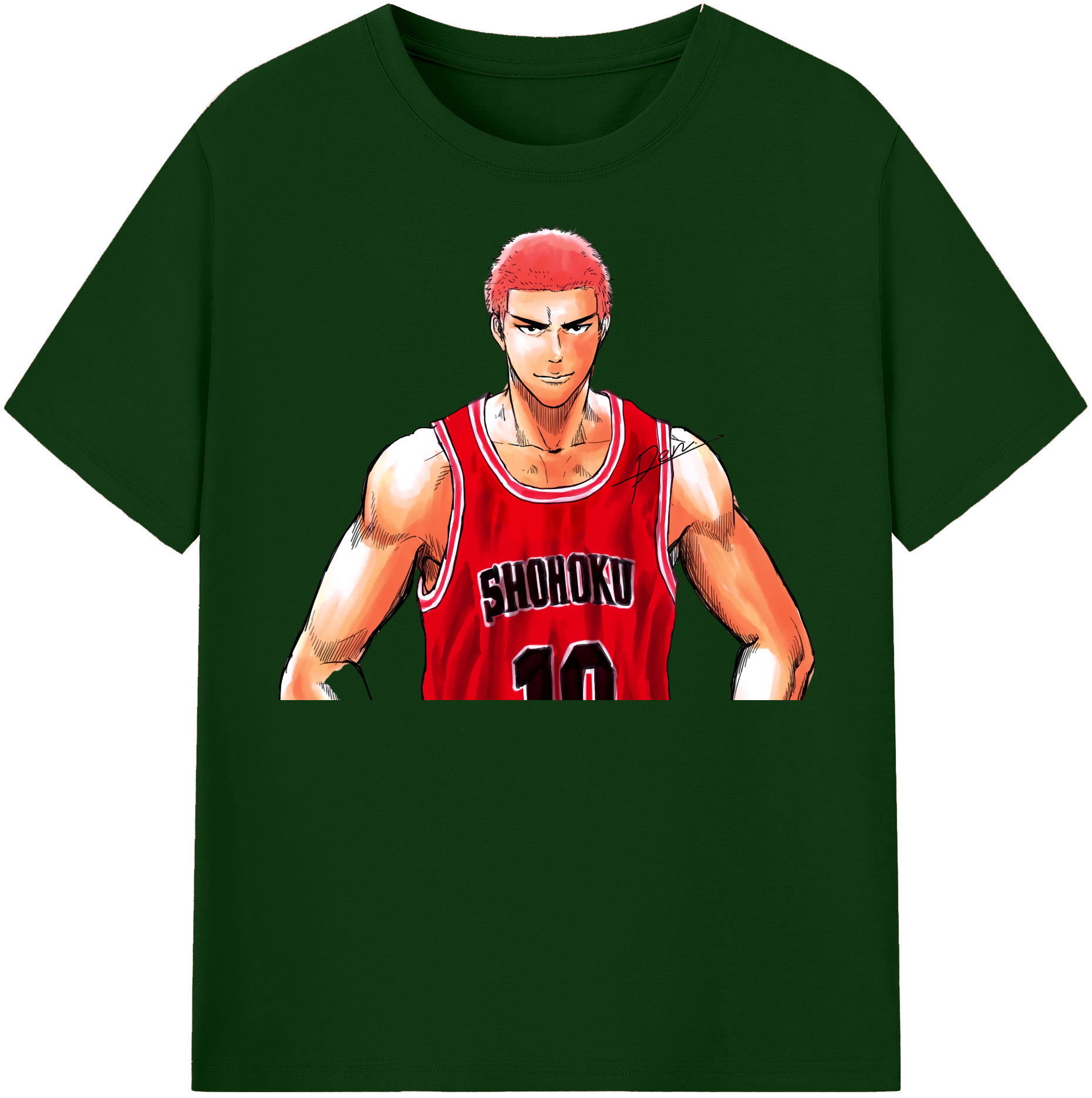 SLAM DUNK／スラムダンク 綿100％半袖Tシャツ（フロントプリント）